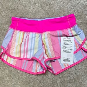 Never worn Lululemon run speed shorts